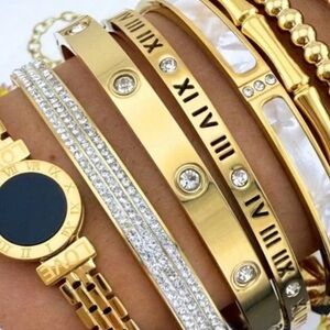 18k Gold Plated Bangle Bracelet